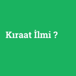 Kıraat İlmi