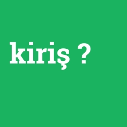 kiriş