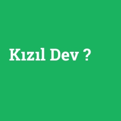 Kızıl Dev