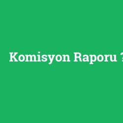 Komisyon Raporu foto galeri
