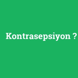 Kontrasepsiyon foto galeri