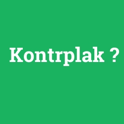 Kontrplak