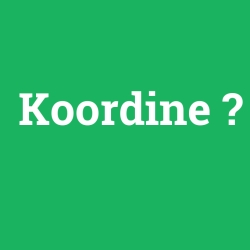 Koordine