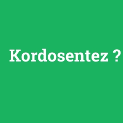 Kordosentez