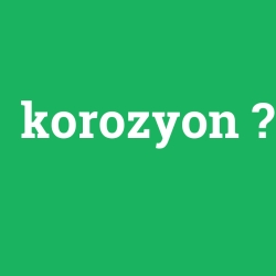 korozyon