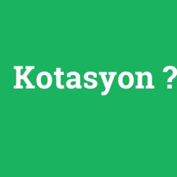 Kotasyon