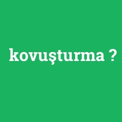 kovuşturma