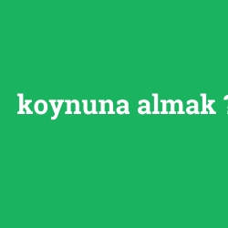 koynuna almak