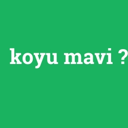 koyu mavi