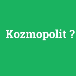 Kozmopolit