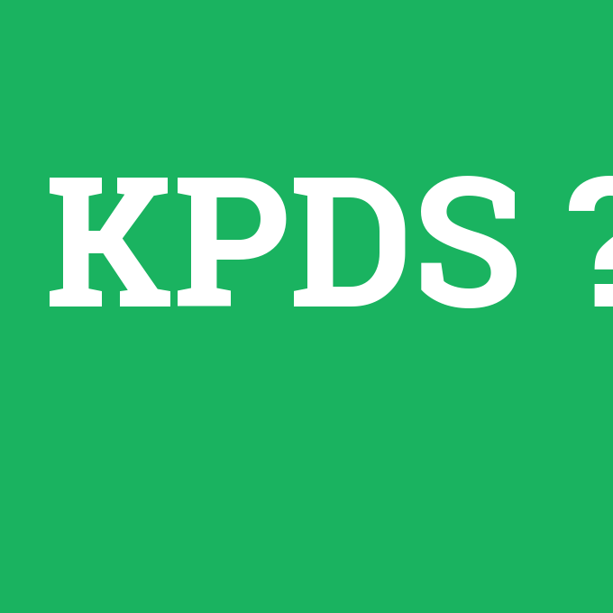 KPDS, KPDS nedir ,KPDS ne demek