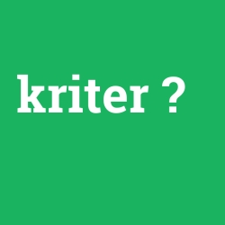 kriter foto galeri