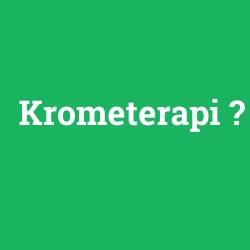 Krometerapi