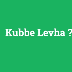 Kubbe Levha