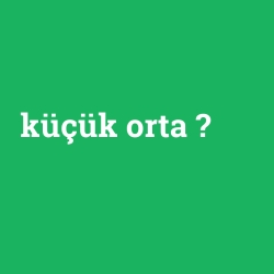 küçük orta
