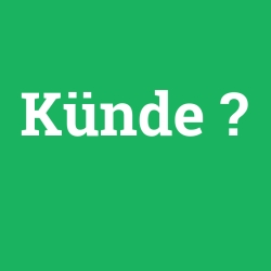 Künde