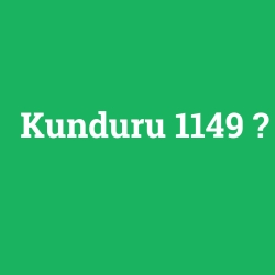 Kunduru 1149