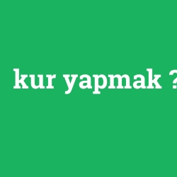kur yapmak