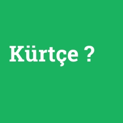 Kürtçe