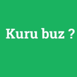 Kuru buz foto galeri