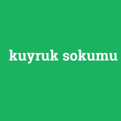 kuyruk sokumu