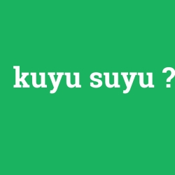 kuyu suyu