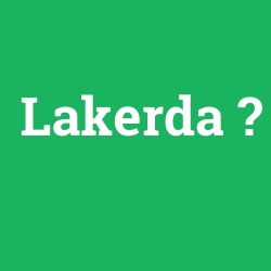 Lakerda