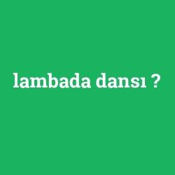 lambada dansı