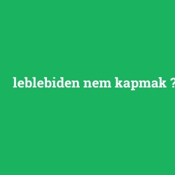 leblebiden nem kapmak