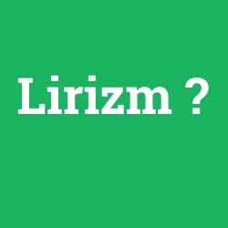 Lirizm