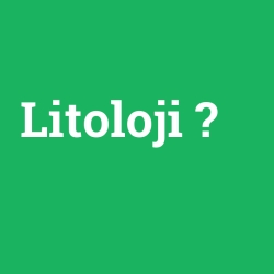Litoloji
