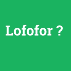 Lofofor foto galeri