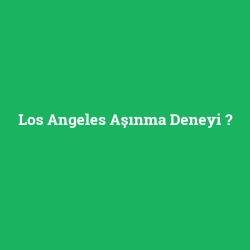 Los Angeles Aşınma Deneyi foto galeri