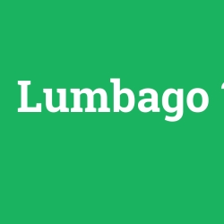 Lumbago
