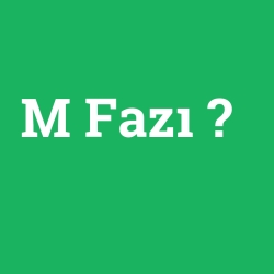 M Fazı