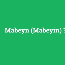 Mabeyn (Mabeyin) foto galeri