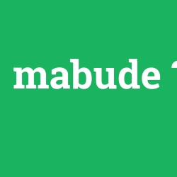 mabude