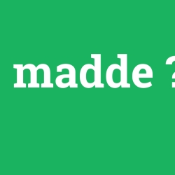 madde foto galeri