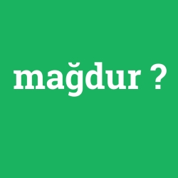 mağdur