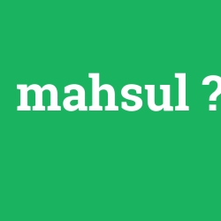 mahsul