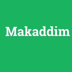 Makaddim foto galeri