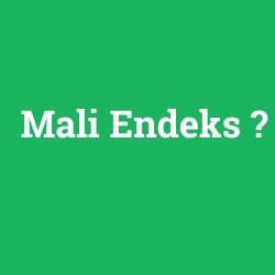 Mali Endeks