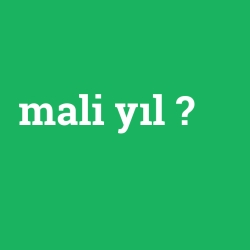 mali yıl