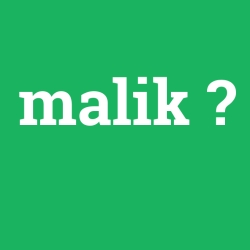malik