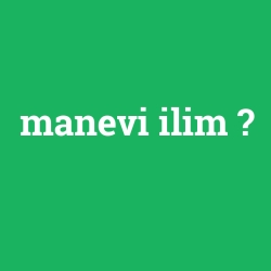 manevi ilim