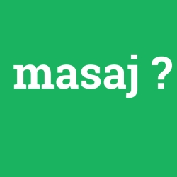 masaj