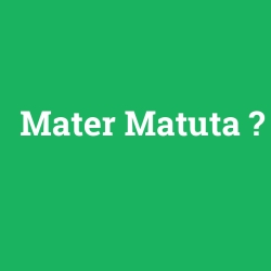 Mater Matuta