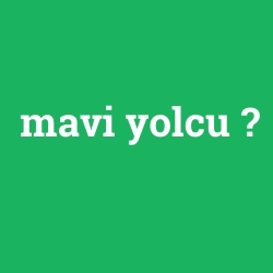 mavi yolcu