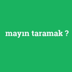 mayın taramak