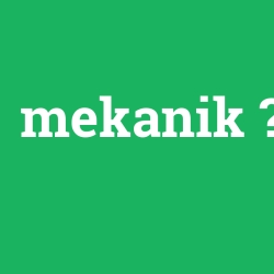 mekanik